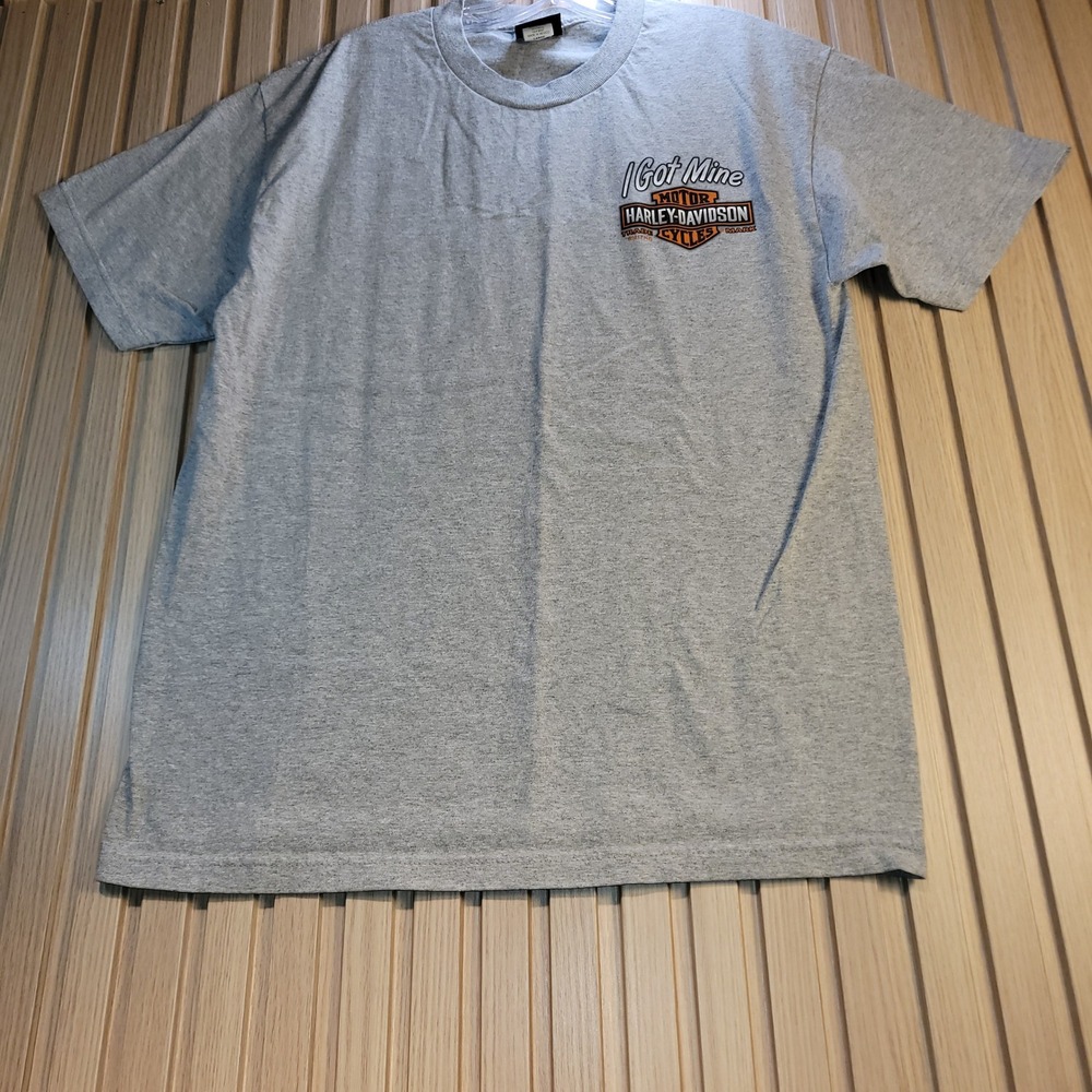 Harley-Davidson Mens T-Shirt Large Gray 1st Capital York PA Graphic Tee 2017